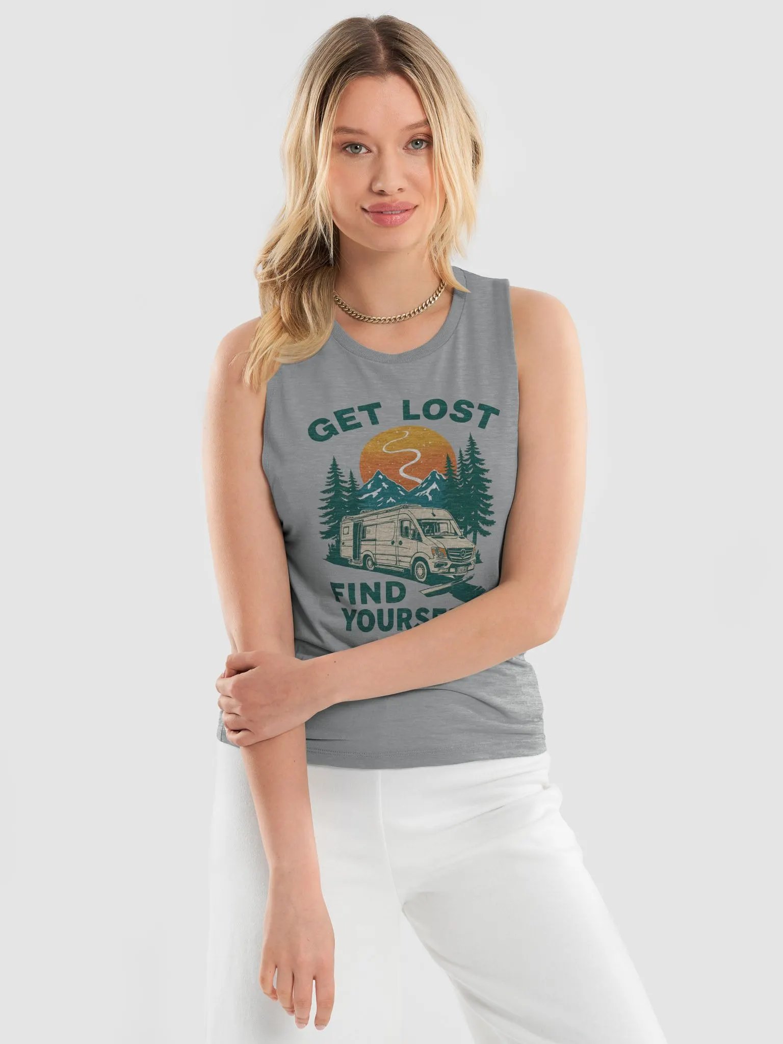 Wanderlust Van Flowy Muscle Tank product image (9)