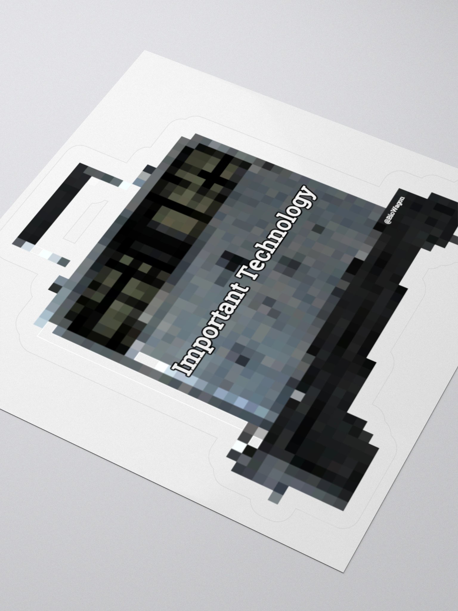 "Important Technology" Sticker product image (6)