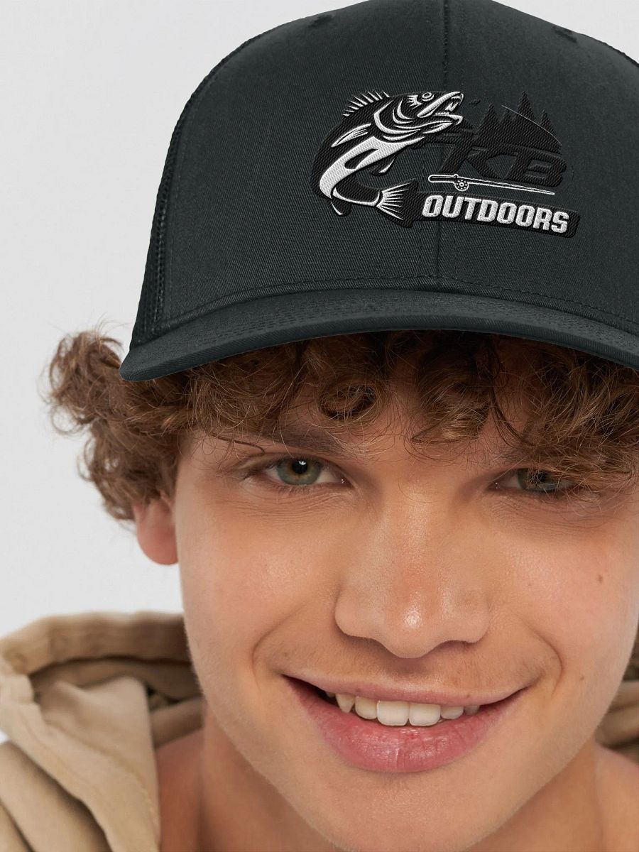 KBO LOGO TRUCKER HAT (BLACK OUT) product image (15)