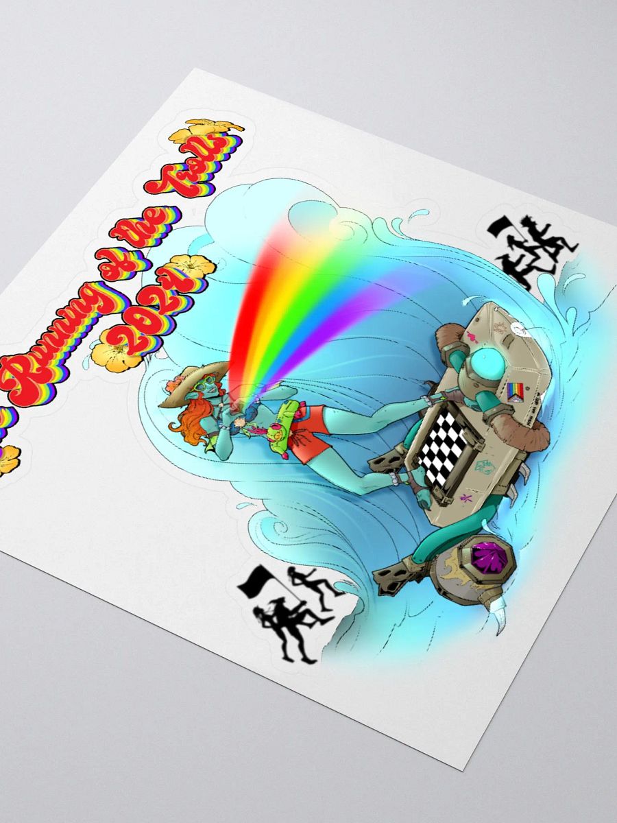 Running of The Trolls Cut Sticker by Mischi product image (3)