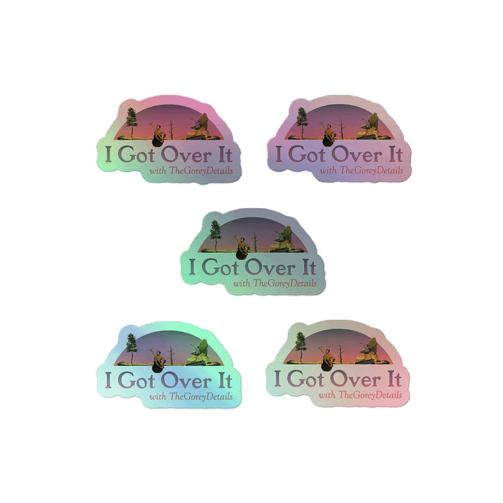 I Got Over It - Kiss-Cut Holographic Sticker Sheet product image (2)