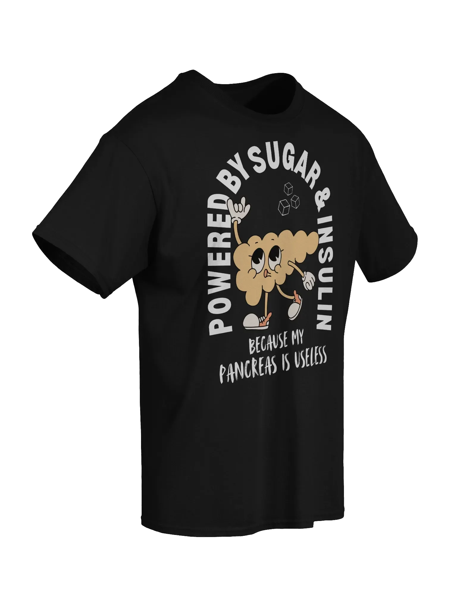Powered By Sugar And Insulin T-Shirt - Dark Color product image (2)