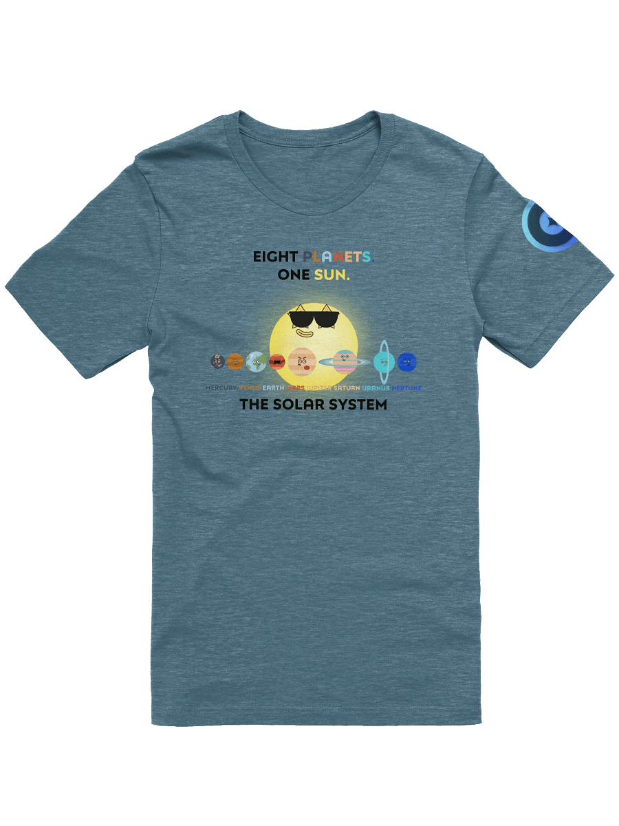 Solar System - Eight Planets One Sun light Unisex t-shirt product image (1)
