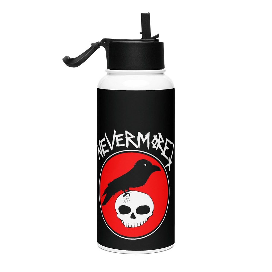 "Nevermore" Stainless Steel Water Bottle product image (4)