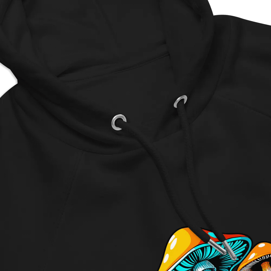 [Groovy Shrooms] Unisex Eco Raglan Hoodie product image (7)