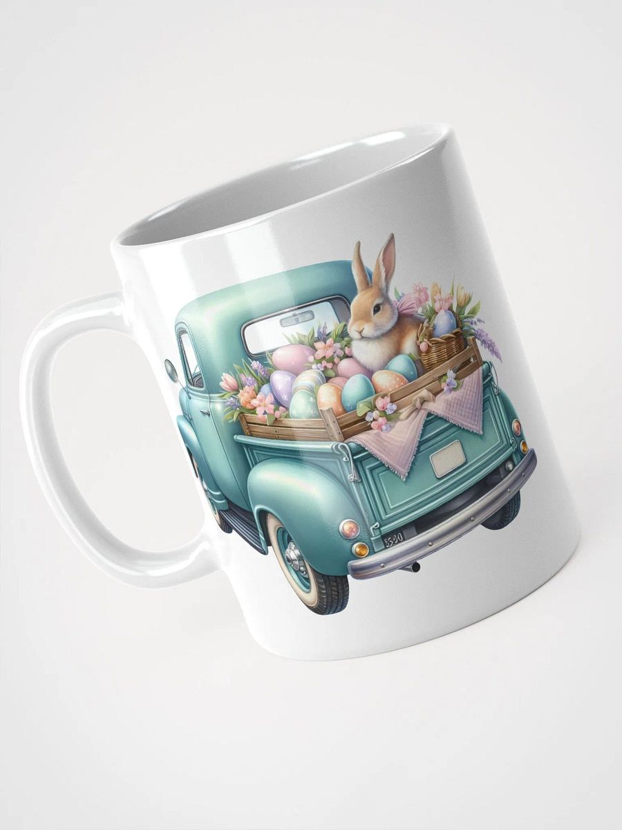 Mint Green Easter Truck - White Mug product image (1)
