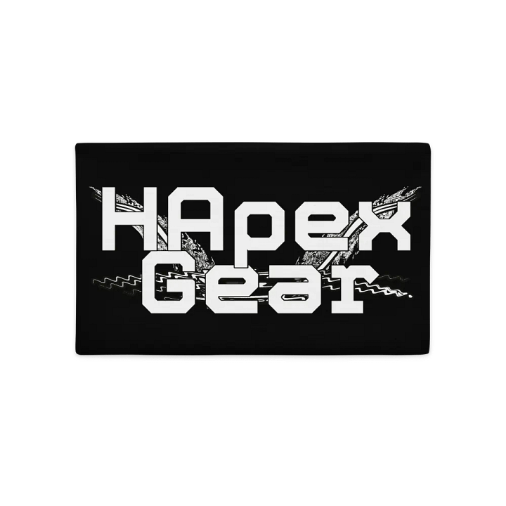Pillow Case - Black - White HApex Gear White Logo product image (2)