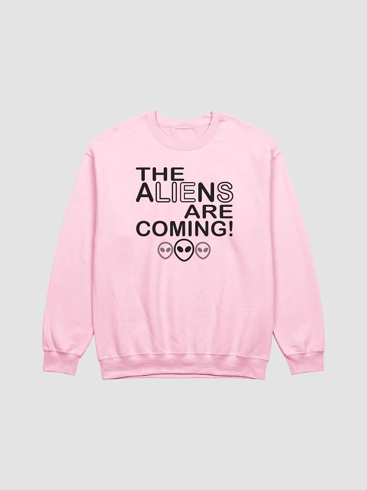 The Aliens Are Coming! - Black - Gildan Classic Crewneck Sweatshirt product image (2)