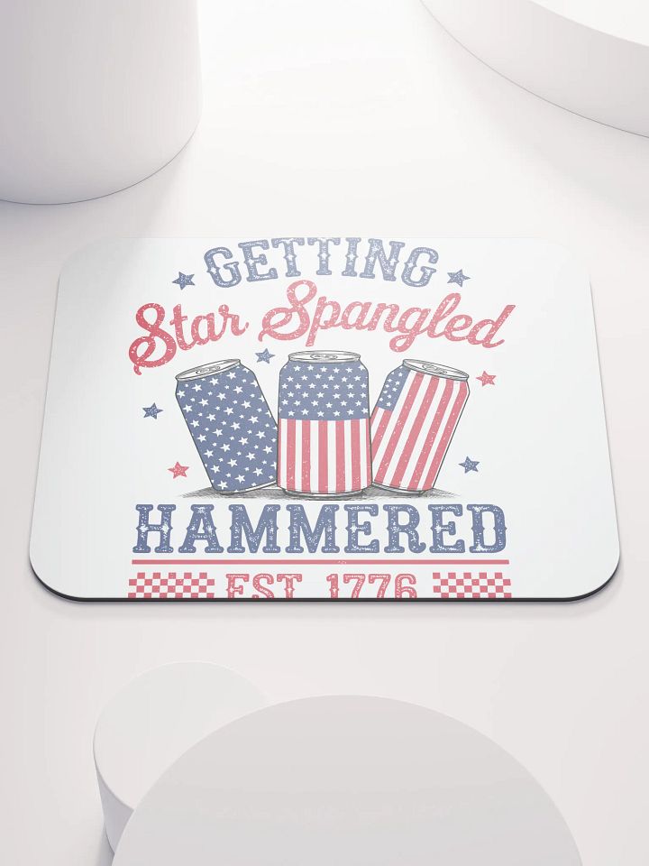 Star Spangled Hammered Mouse Pad product image (1)