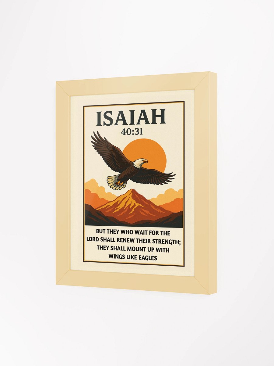 Isaiah 40:31 Scripture Wall Art – Christian Home Decor | Eagle Bible Verse Print product image (46)