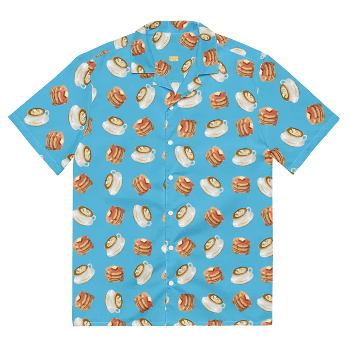 Breakfast Tea Time Coffee Cafe Latte Pancake Hawaiian Shirt product image (2)