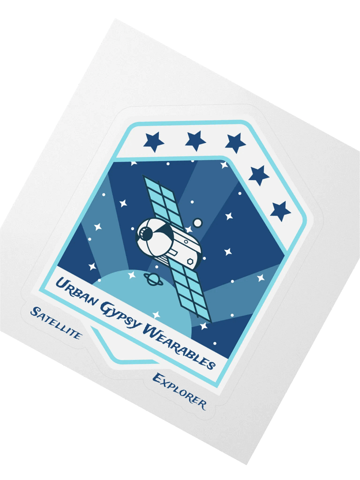 Cosmic Satellite Kiss Cut Sticker product image (2)
