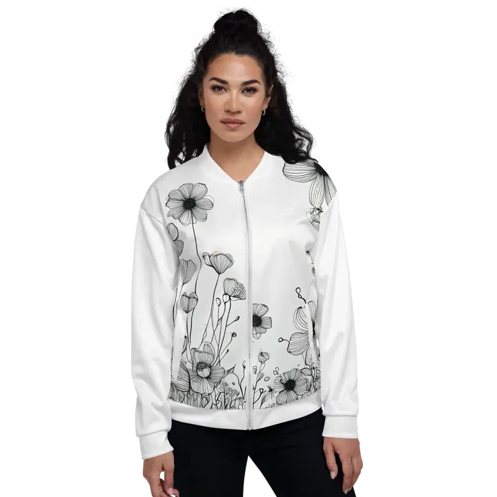 Blossom Breeze All-Over Print Bomber Jacket product image (2)