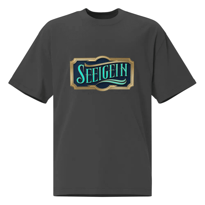 Vintage Elegance Teal Text T-Shirt product image (1)
