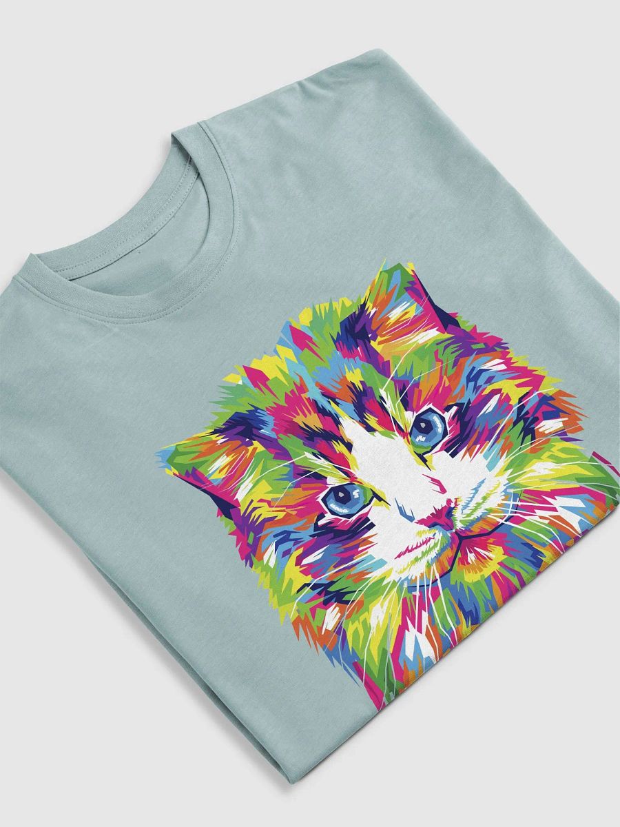 Vibrant Cat Face Abstract Tee product image (29)