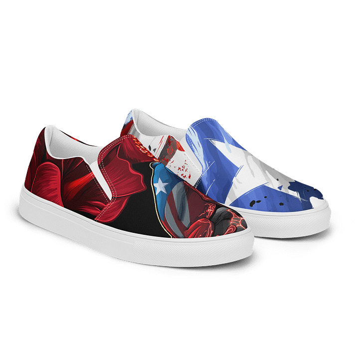 Rising Sons™ Puerto Rican Heritage - Men's Slip-On Canvas Shoes product image (2)