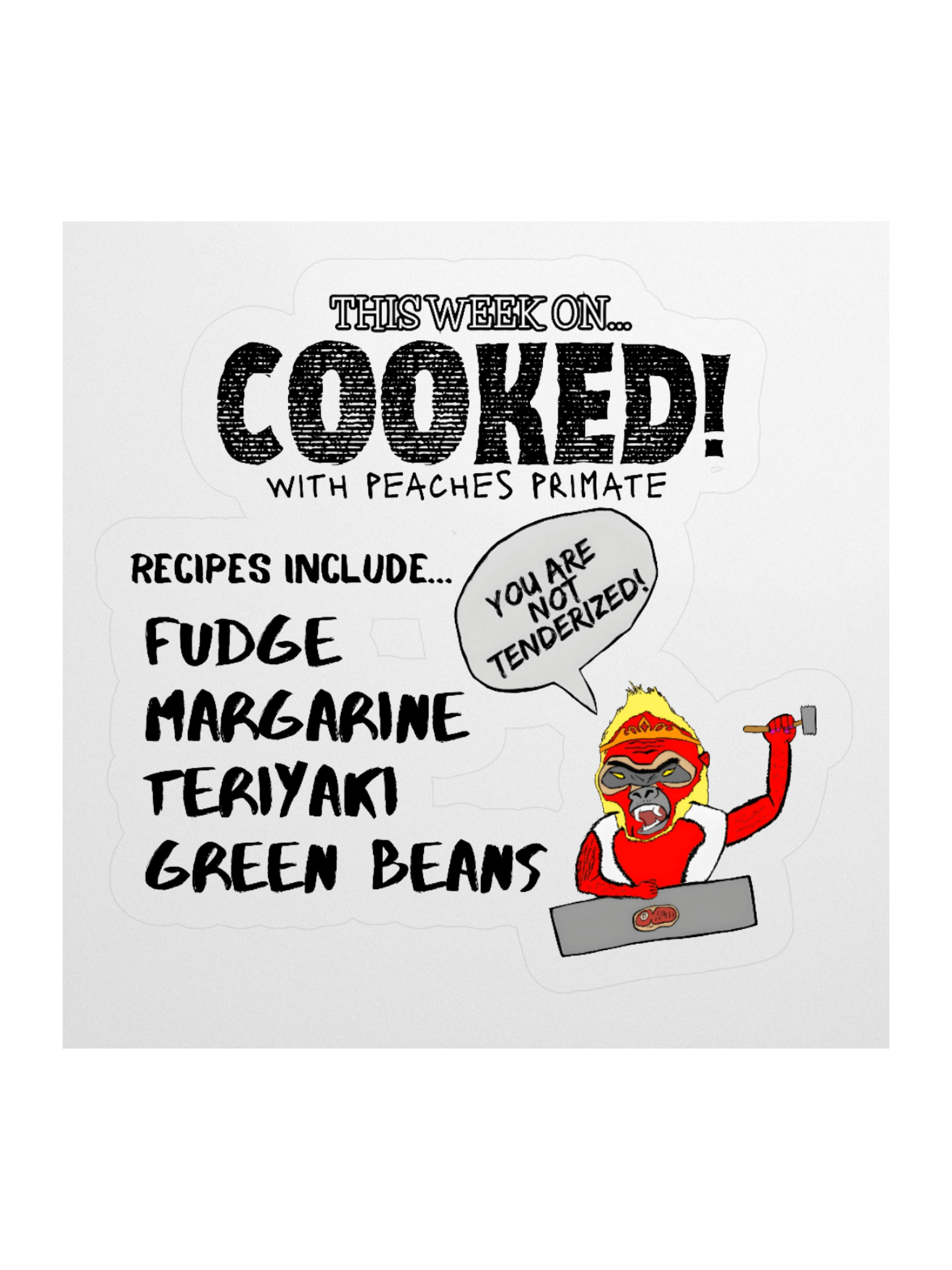 Cooked with peaches sticker product image (2)