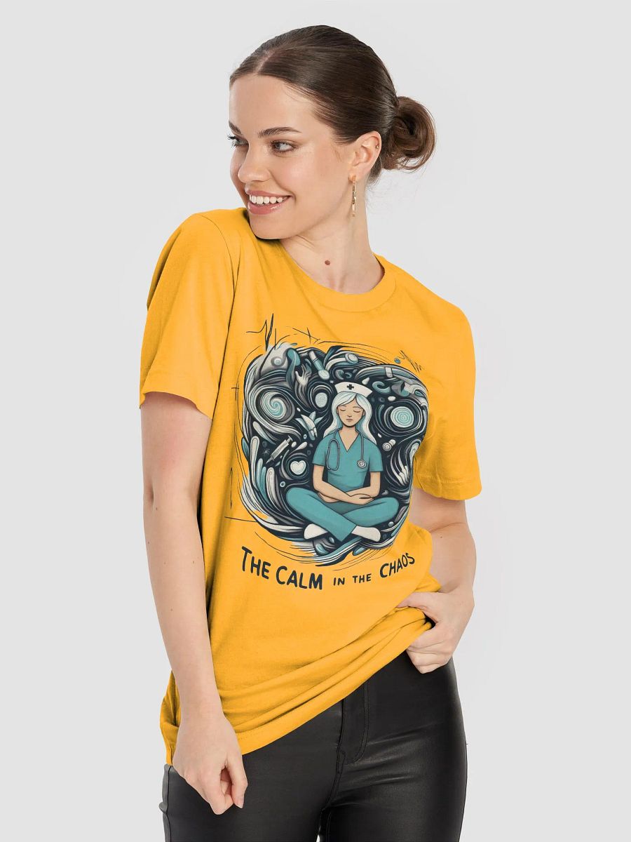 Calm in Chaos Nurse Meditation T-Shirt product image (78)