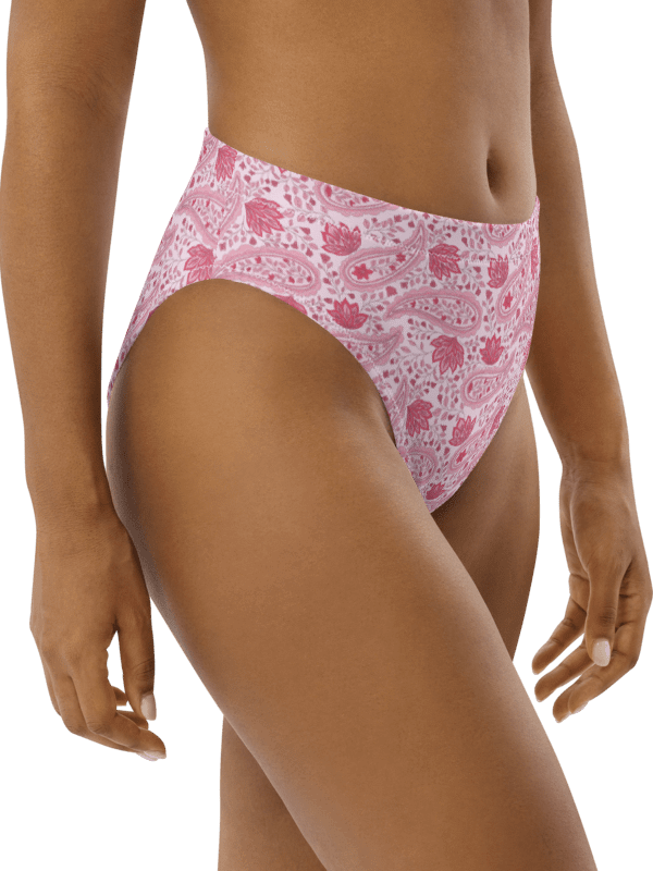Rosewater Paisley | Recycled High Waisted Bikini Bottom product image (3)