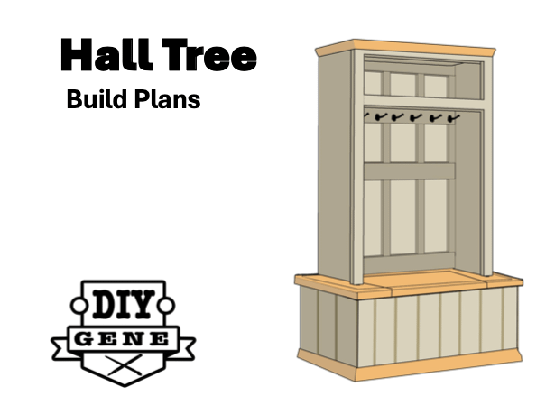 Hall Tree Build Plans product image (1)