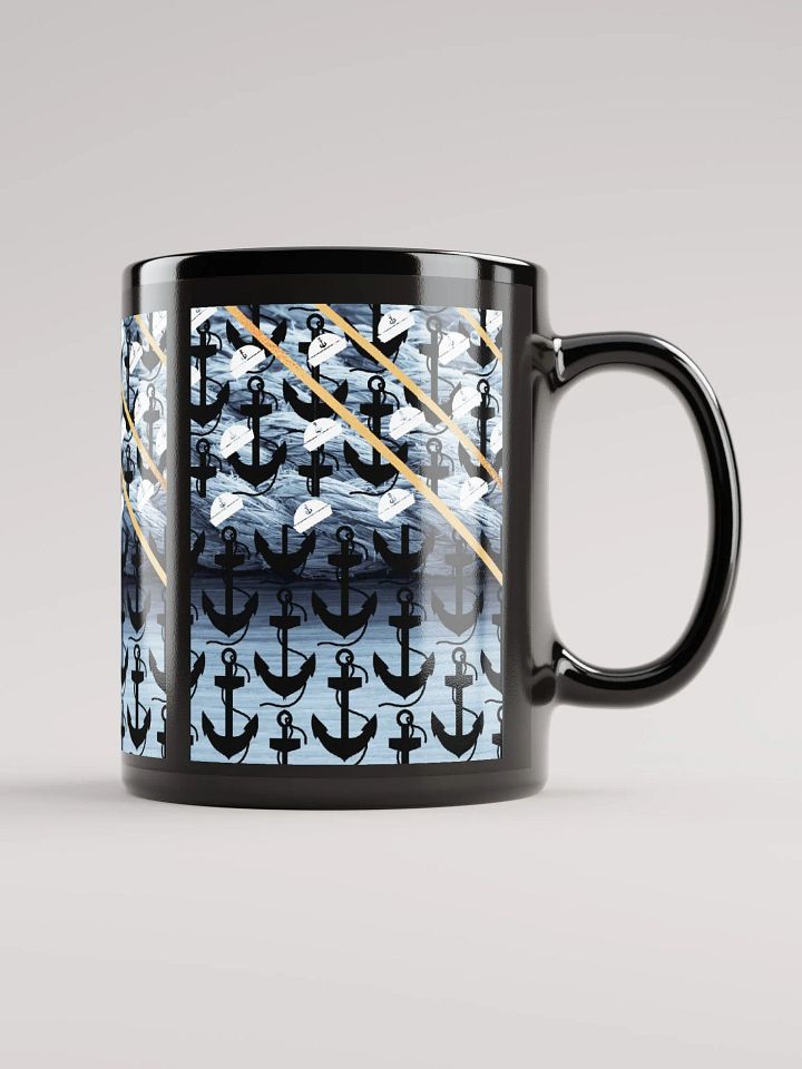 JoBeth Nautical ⚓ Black Glossy Mug product image (2)