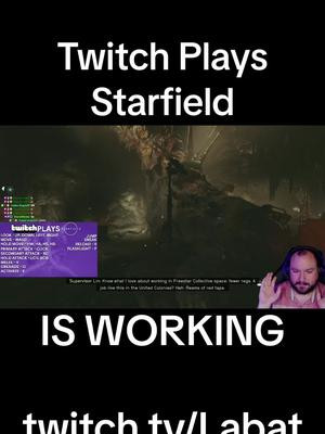 @Twitch Plays #Starfield IS WORKING. Live now, link in bio!