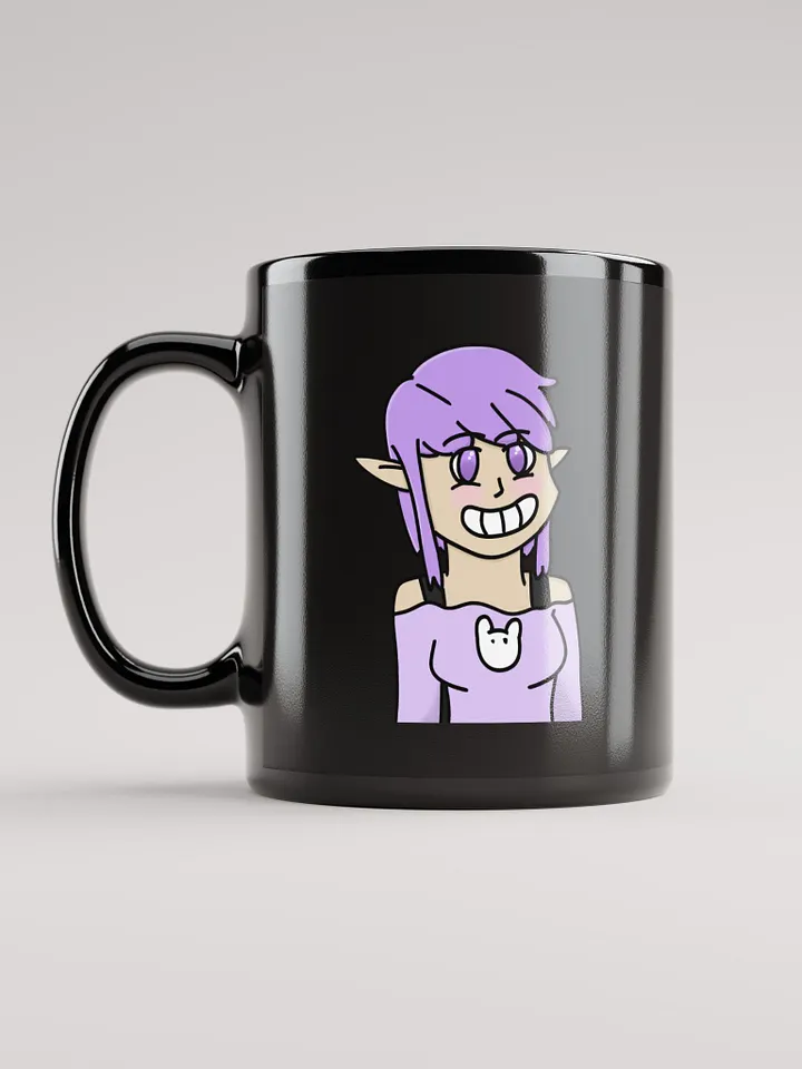 loki smiling black mug product image (2)