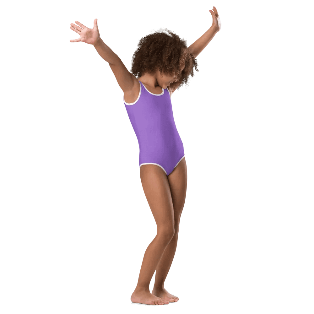 Kids Plain Color Amethyst Swimsuit product image (1)