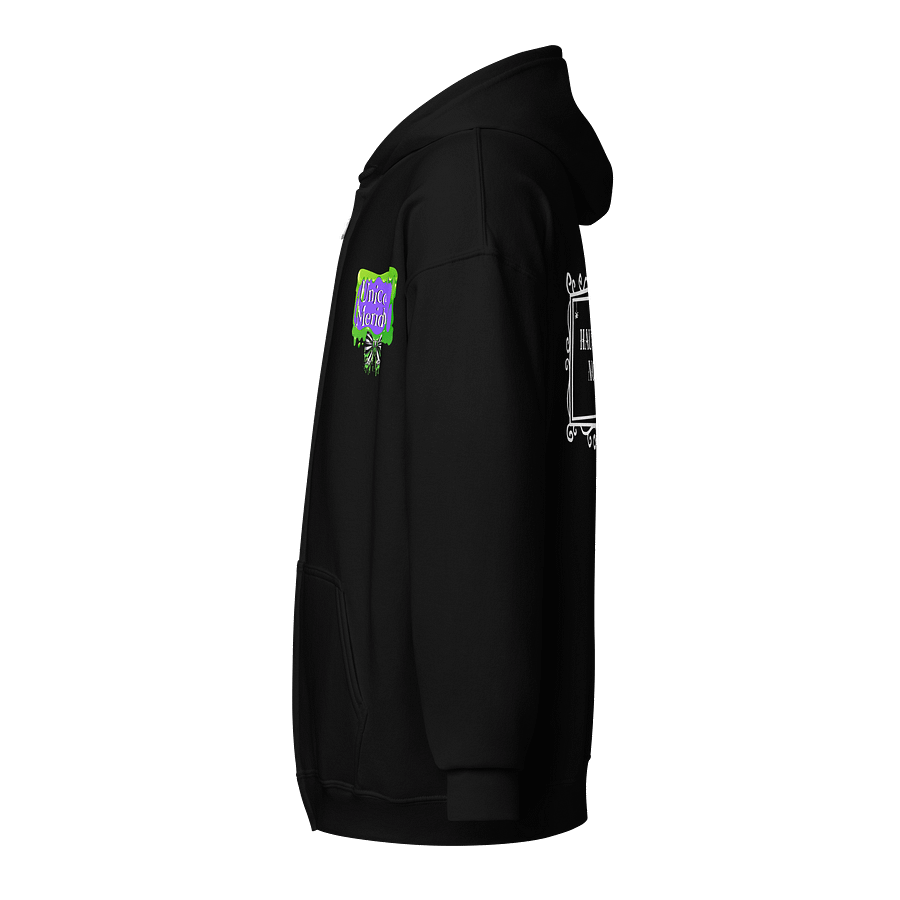 [UM Designs] Haunt Smart [white]- Unisex Graphic Zip Hoodie product image (3)