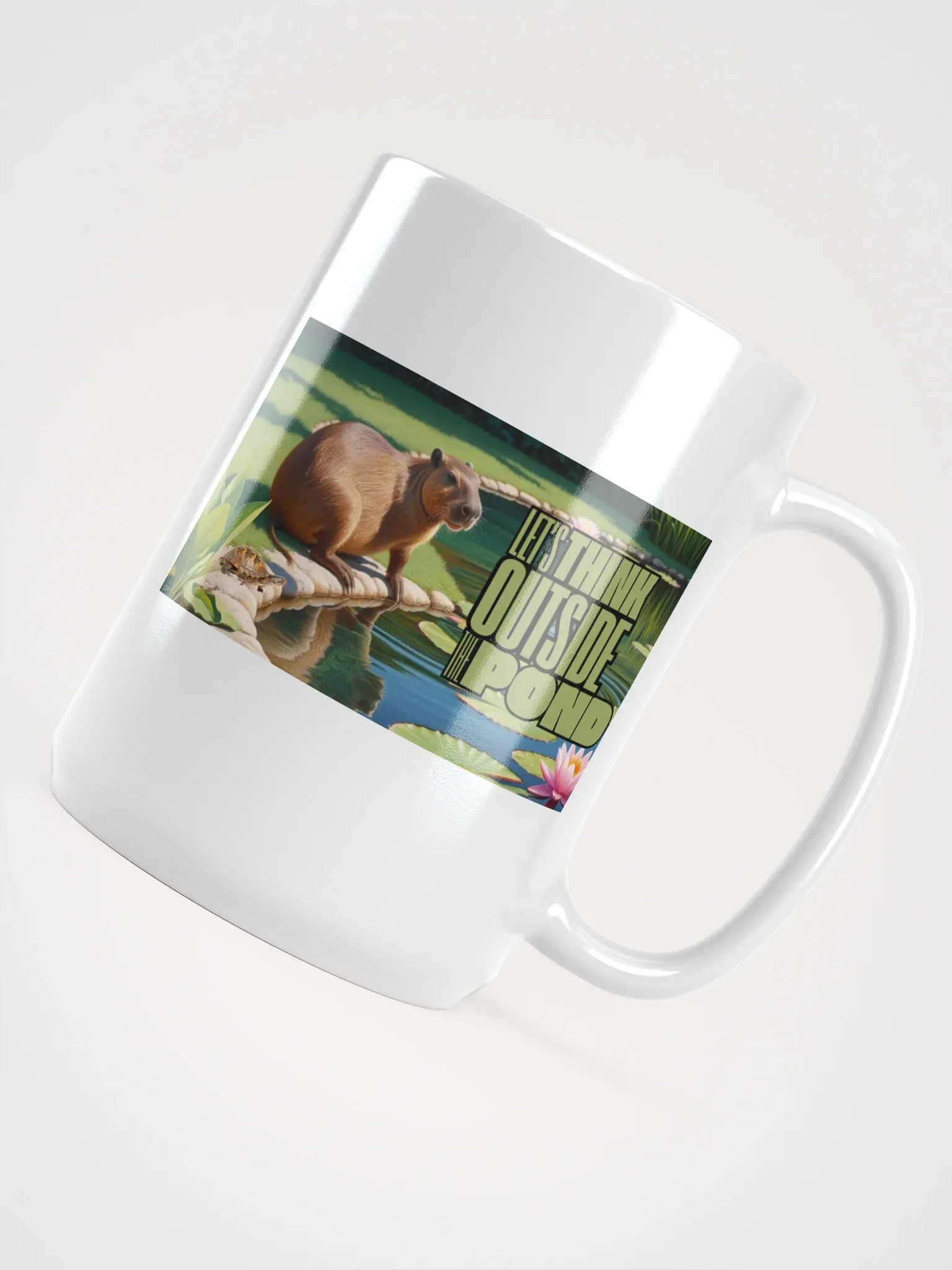 Thinking Outside the Pond Glossy Mug product image (4)