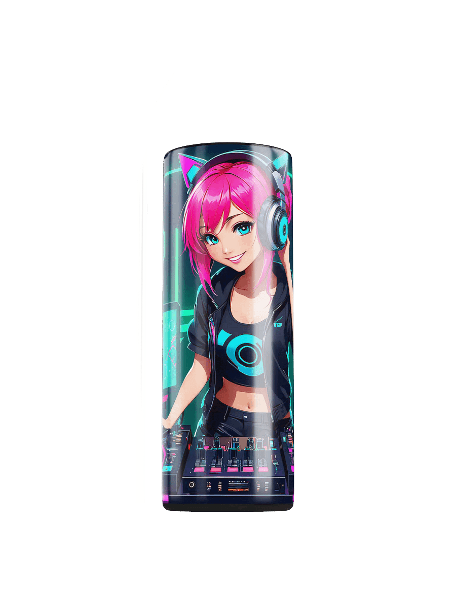 Dj Girl 20 oz Skinny Stainless Steel Tumbler - v1 product image (1)