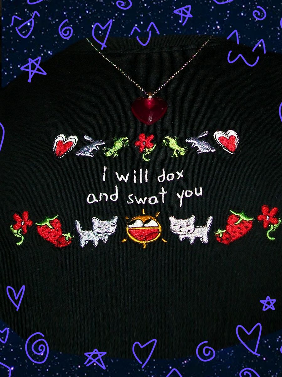 i will dox and swat you (black tee!) product image (1)