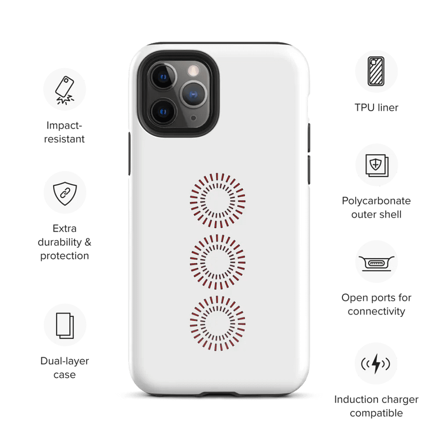 Red Circle Tough Case for iPhone® product image (54)