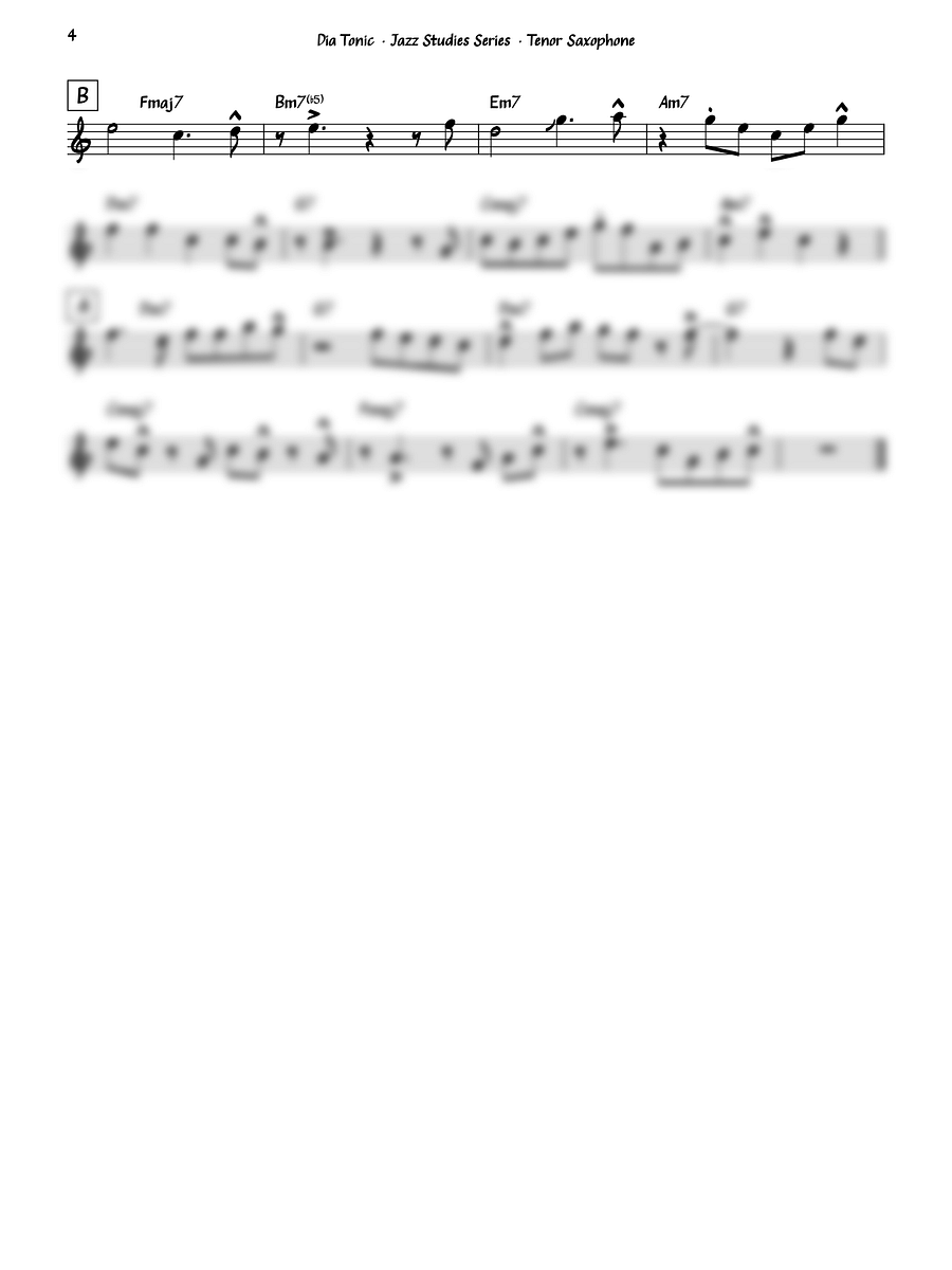 Dia Tonic - Tenor Saxophone product image (4)