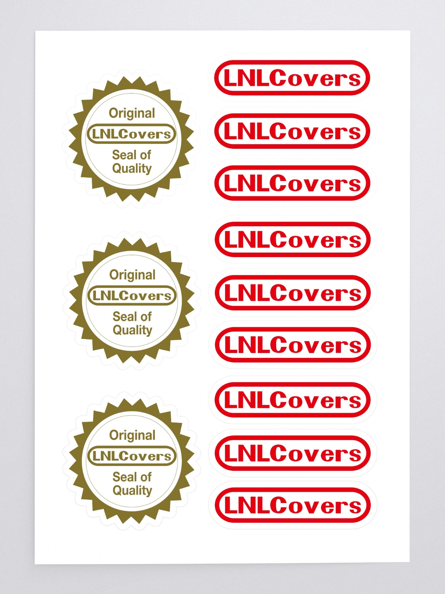 LNLCovers Retro Logos - Kiss Cut Sticker Sheet product image (3)
