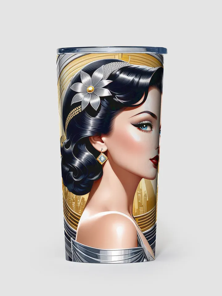 Art Deco Flapper Girl 20 oz Stainless Steel Tumbler - v4 product image (1)