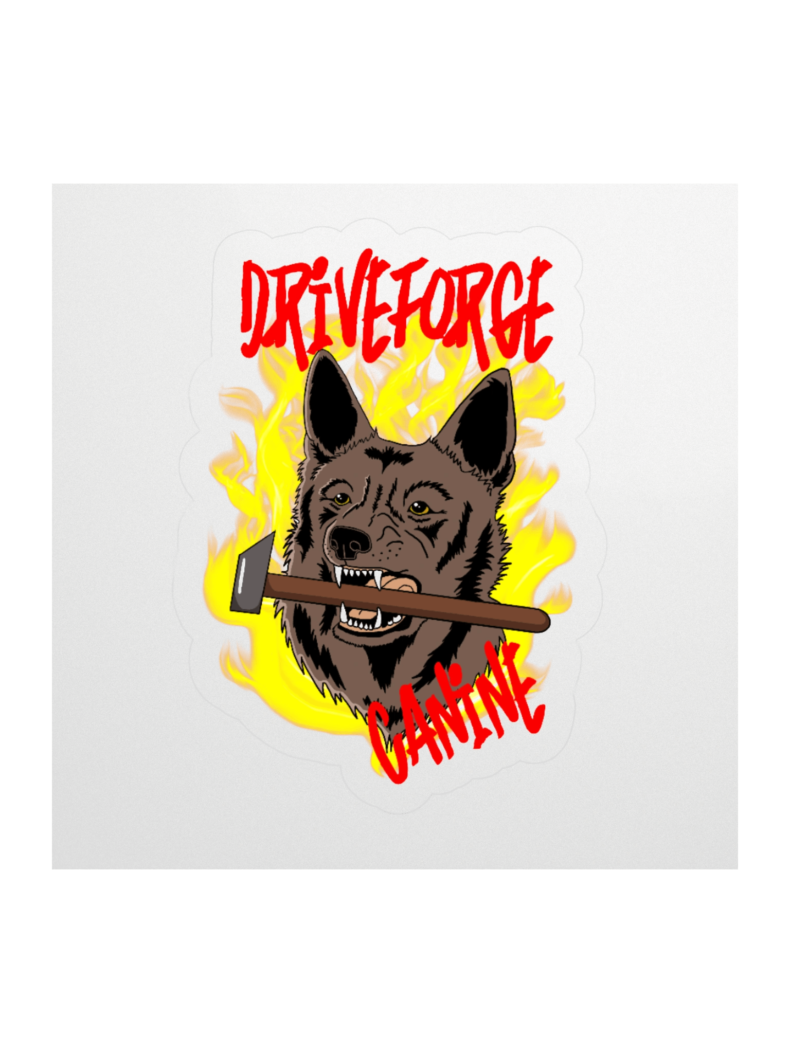 Drive Forge Canine Logo Sticker product image (1)