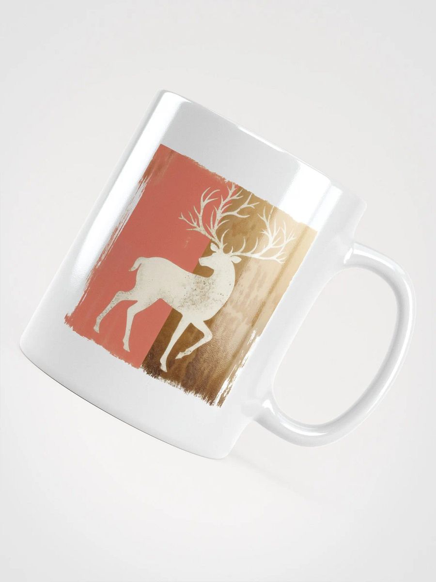 Holiday reindeer charm -white mug product image (8)