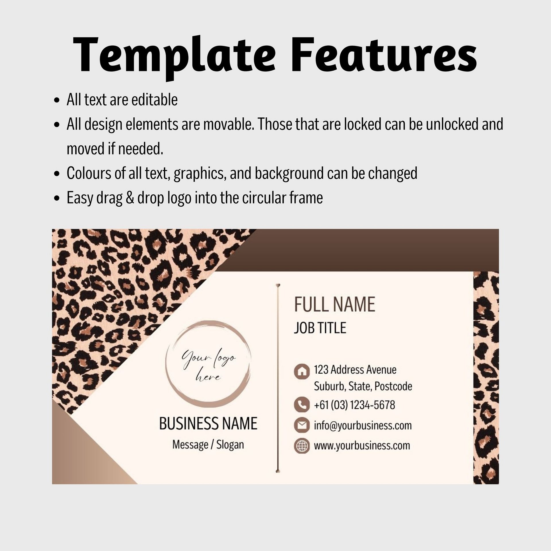 Leopard - Business Card Template product image (7)
