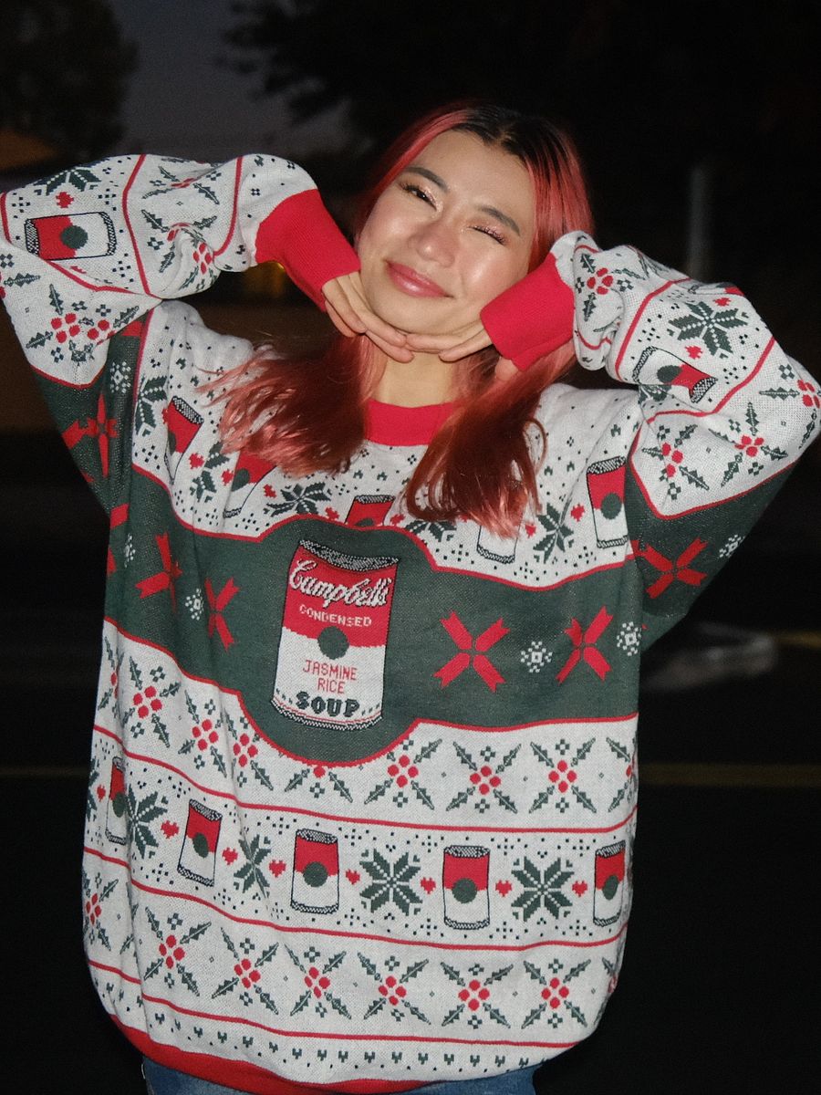 Red & Green Soup Sweater! product image (2)