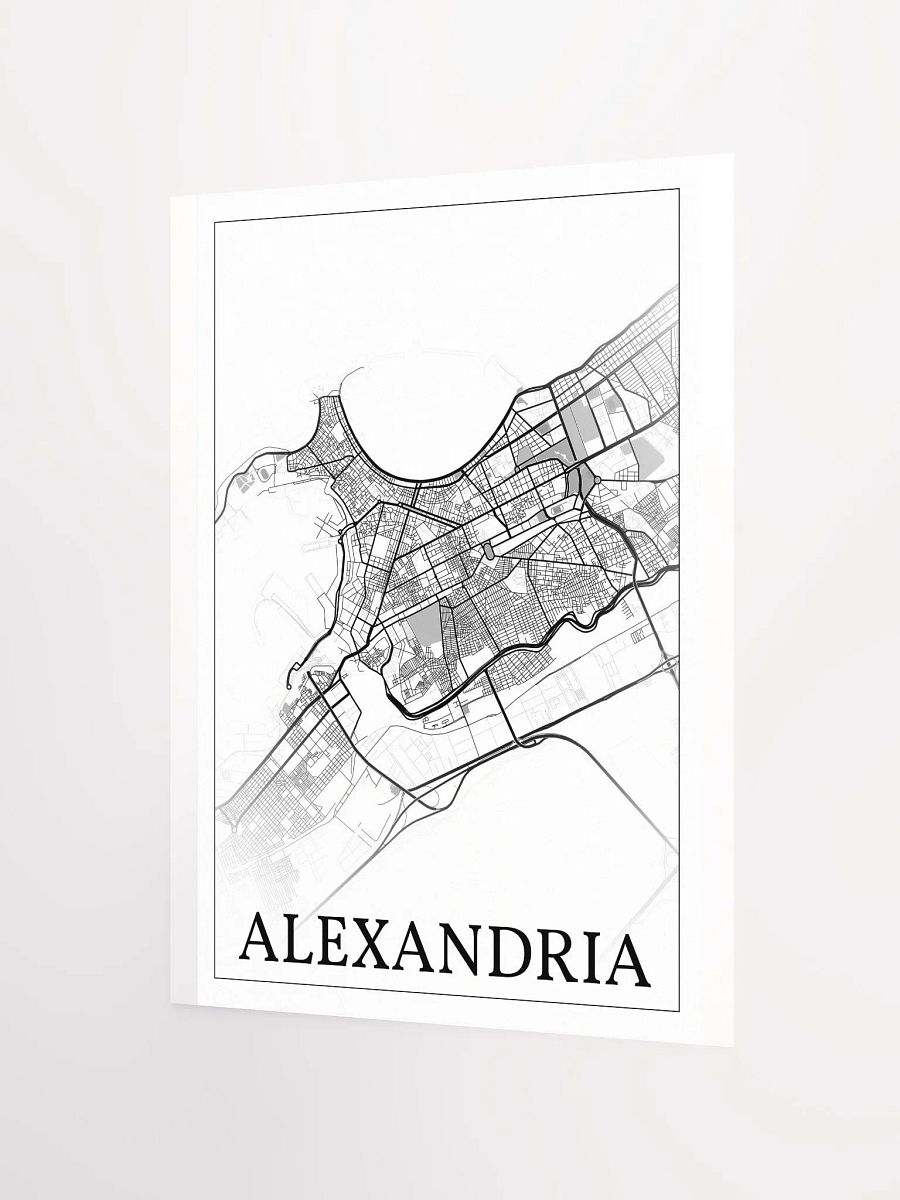 Alexandria, Egypt, city map print product image (8)