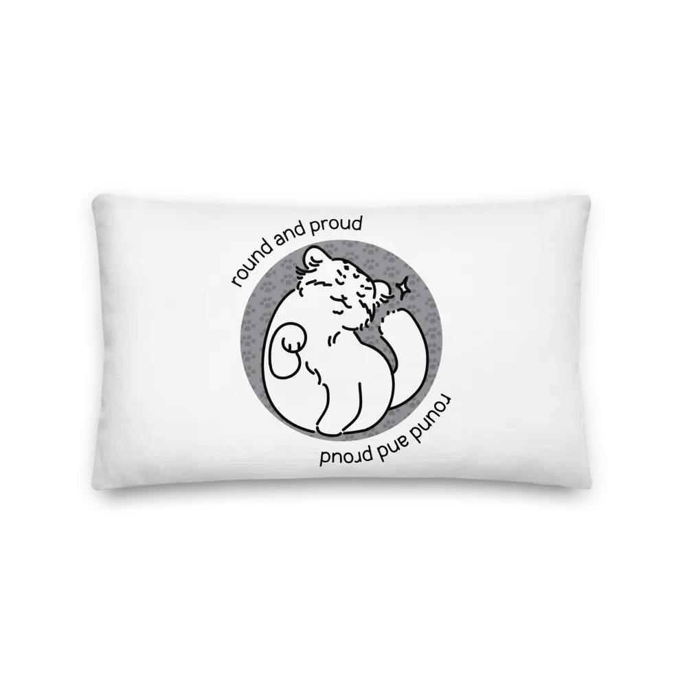 Round and Proud Manul Unlabeled Version - Pillow product image (2)