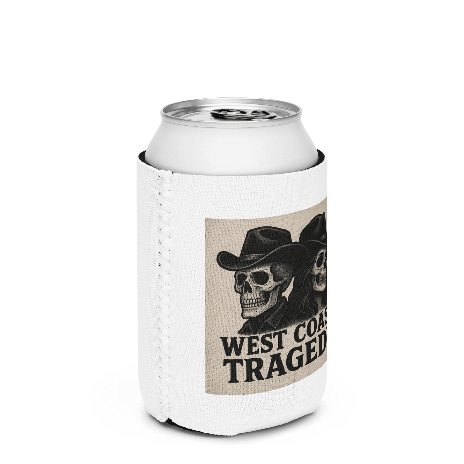 West Coast Tragedy Cowboy Skull Can Cooler product image (2)