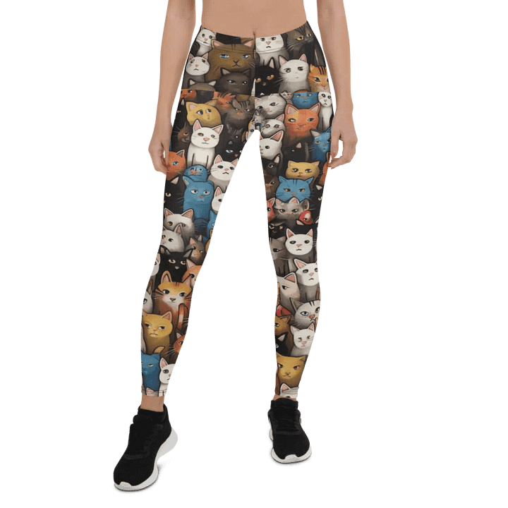 Leggings for Women – Cute Kittens Print for Adorable & Comfortable Style product image (1)