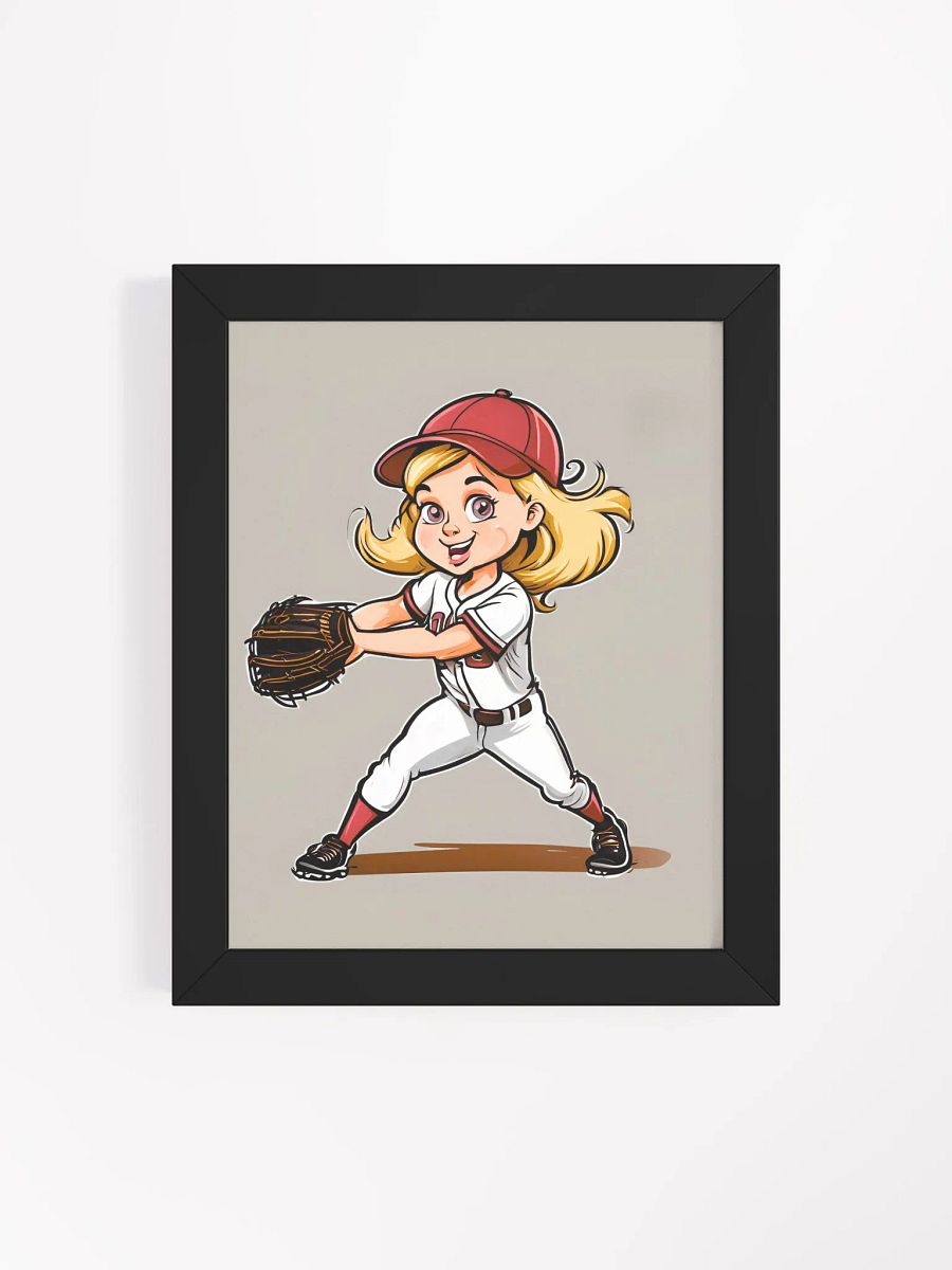Catch the Game Framed Matte Softball Poster product image (110)