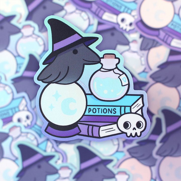Holographic Matt Raven Sticker product image (1)