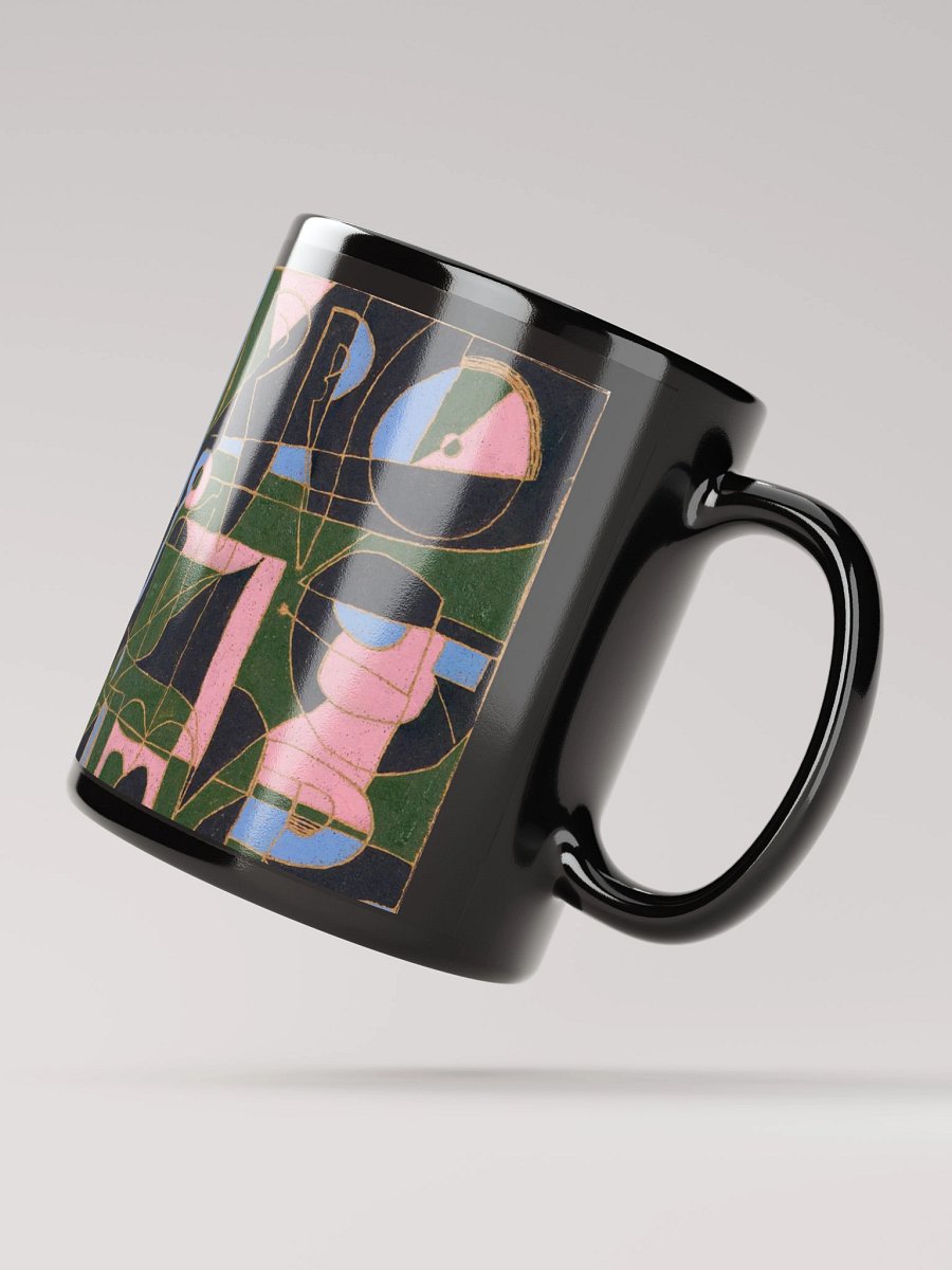 Phone Call with Mom black glossy mug product image (4)