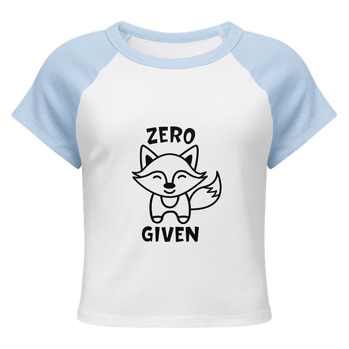 Midnight Mystery Raglan Baby Tee (Zero x Given) product image (1)