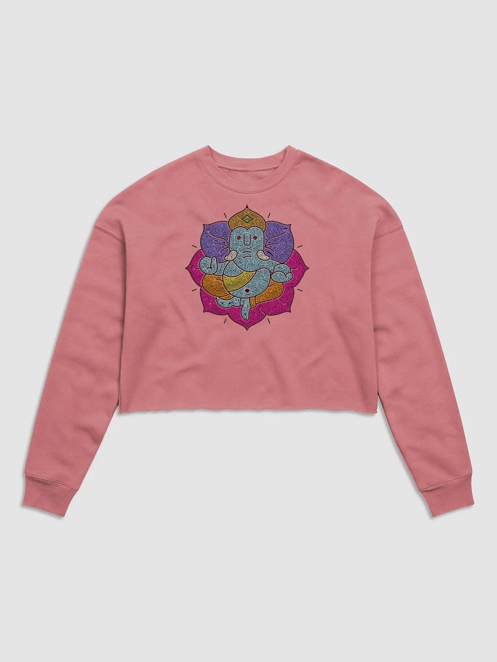 Ganesha Mosaic Spirit Crop Sweatshirt product image (2)