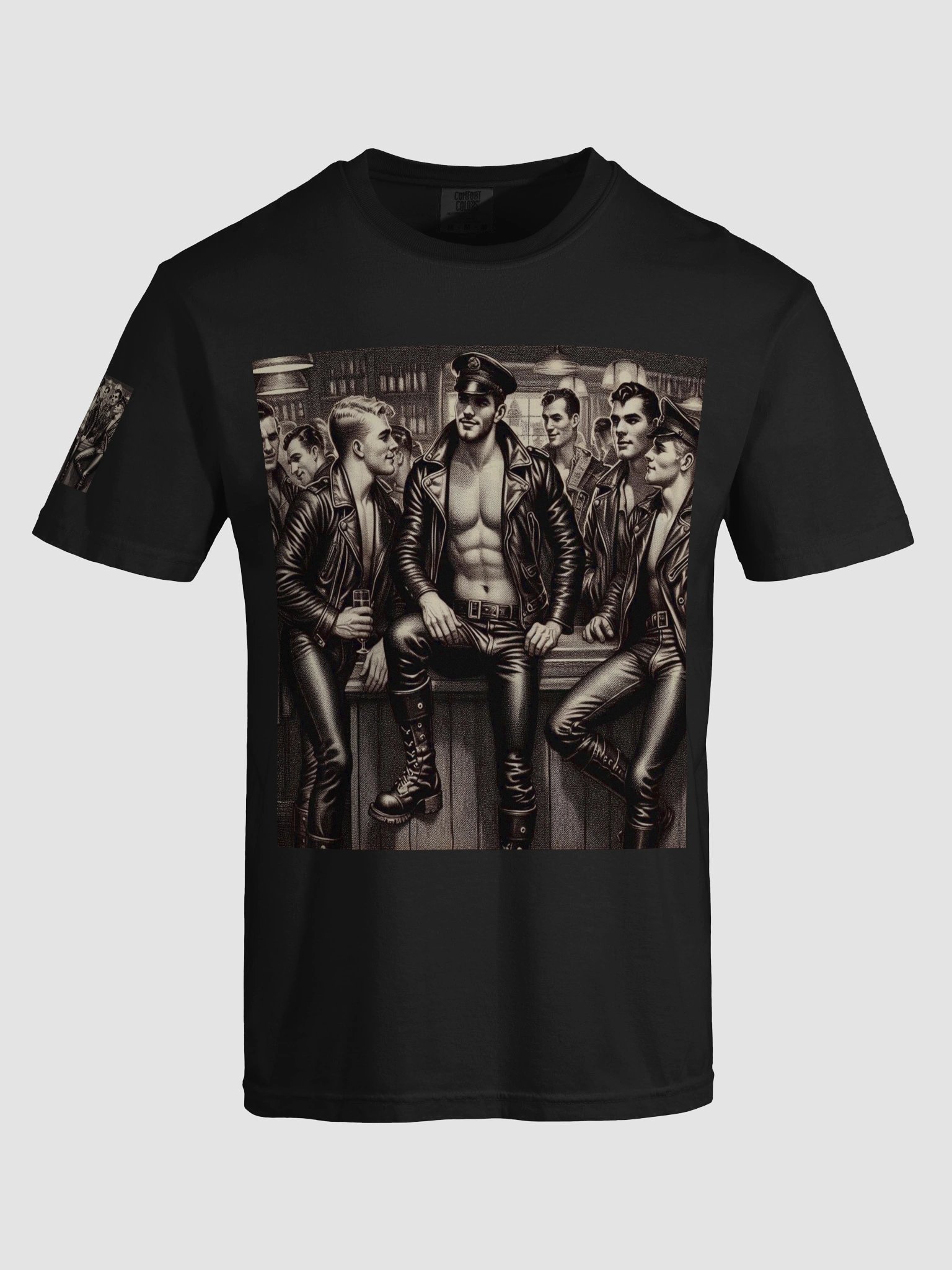 Vintage To Sir With Love Leather Daddy Berlin Leder Bar Pride Tom of Finland Tribute Graphic Design T Shirt product image (75)